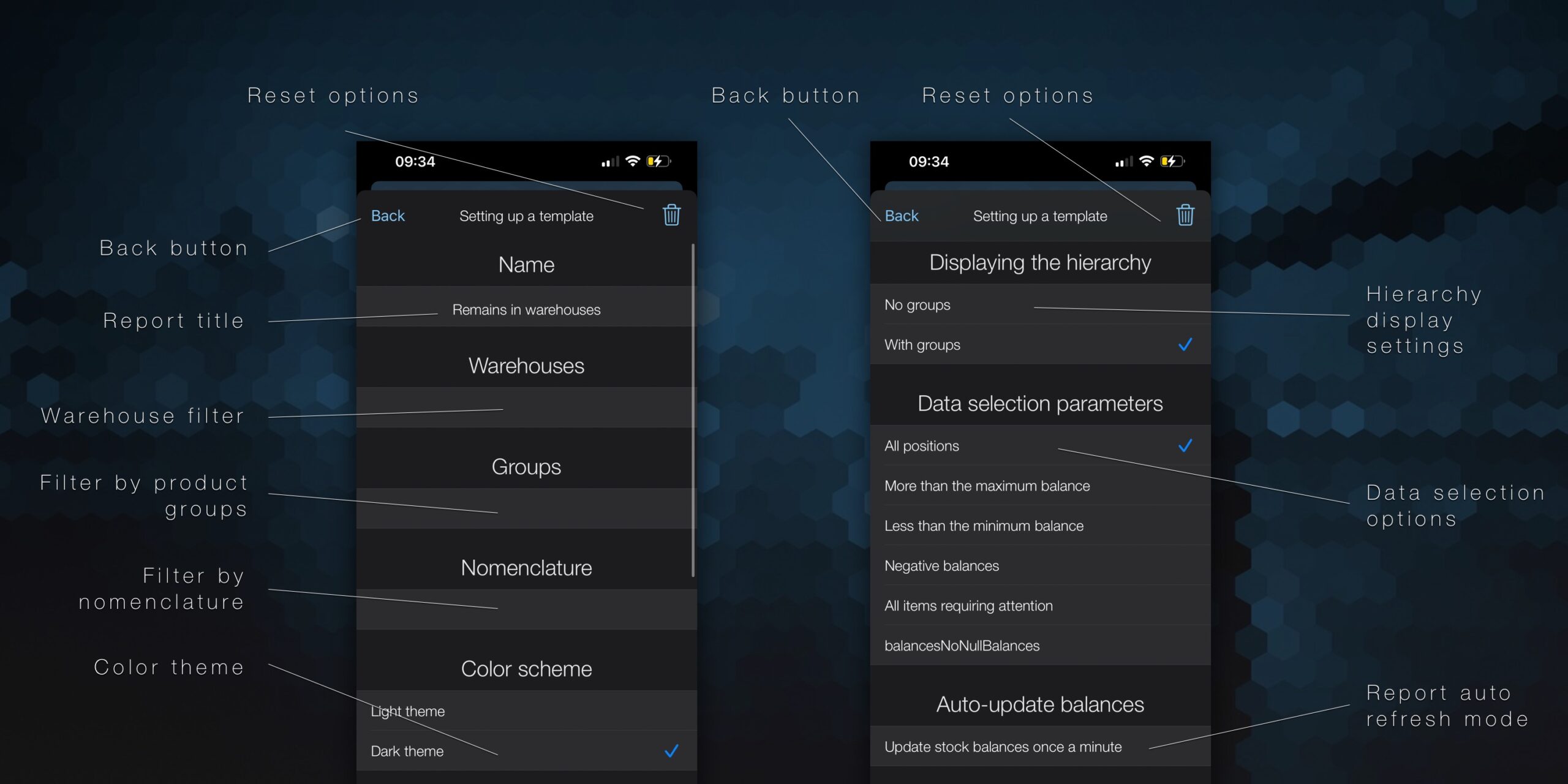 Syrve Dashboard Manual Ba;ances Extension Options